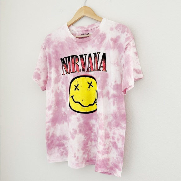NEW Nirvana Tie Dye Graphic Tee - Picture 2 of 5